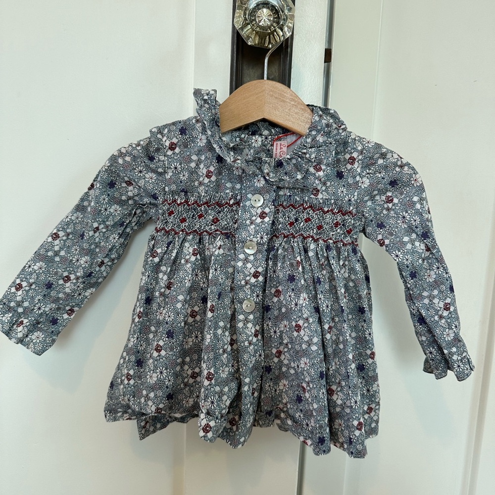 La Coqueta smocked baby set